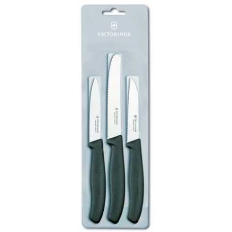 Victorinox Set 3 Cuchillos Mango Negro 6.7113.3