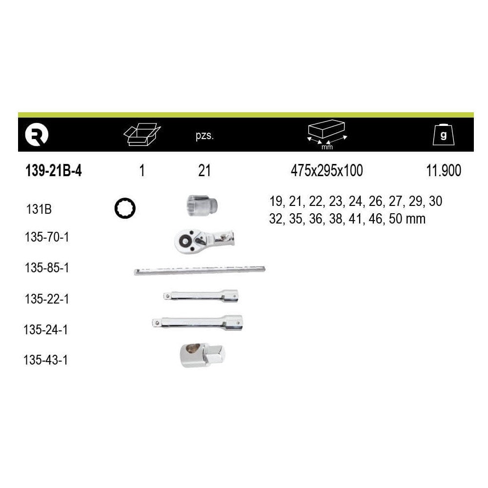 Irimo Juego Dados 3/4  21 Pcs  139-21B-4