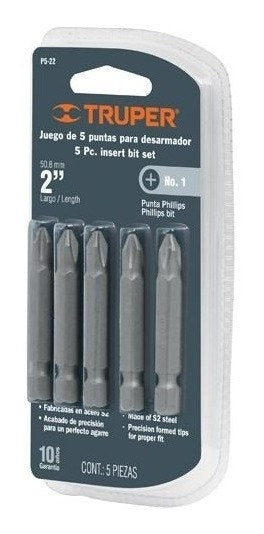 Punta Atornillador Cruz Ph 1 P521 Truper