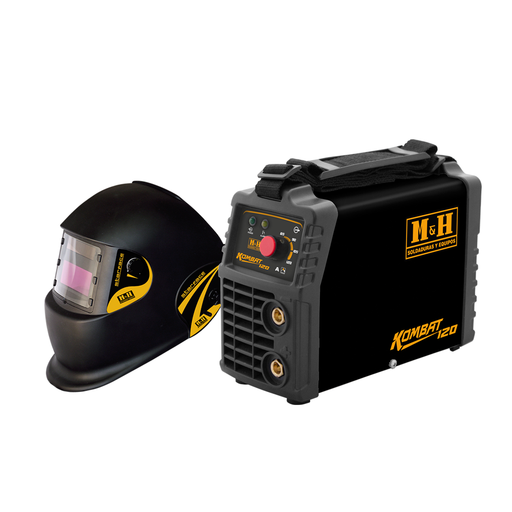 M Y H Maquina Soldar Kombat 120 +Mascara Starface