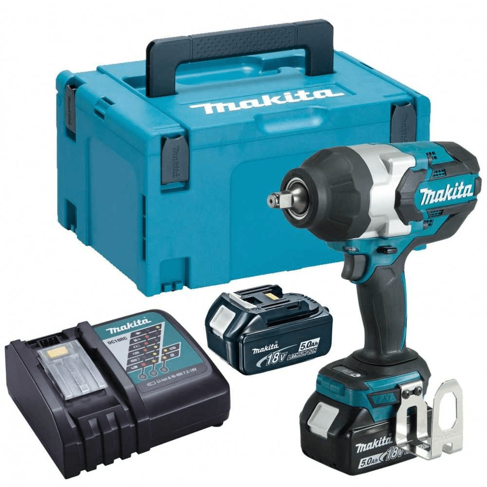Makita Llave De Impacto 1/2 2 Baterias + Cargador Dtw1002Rtj