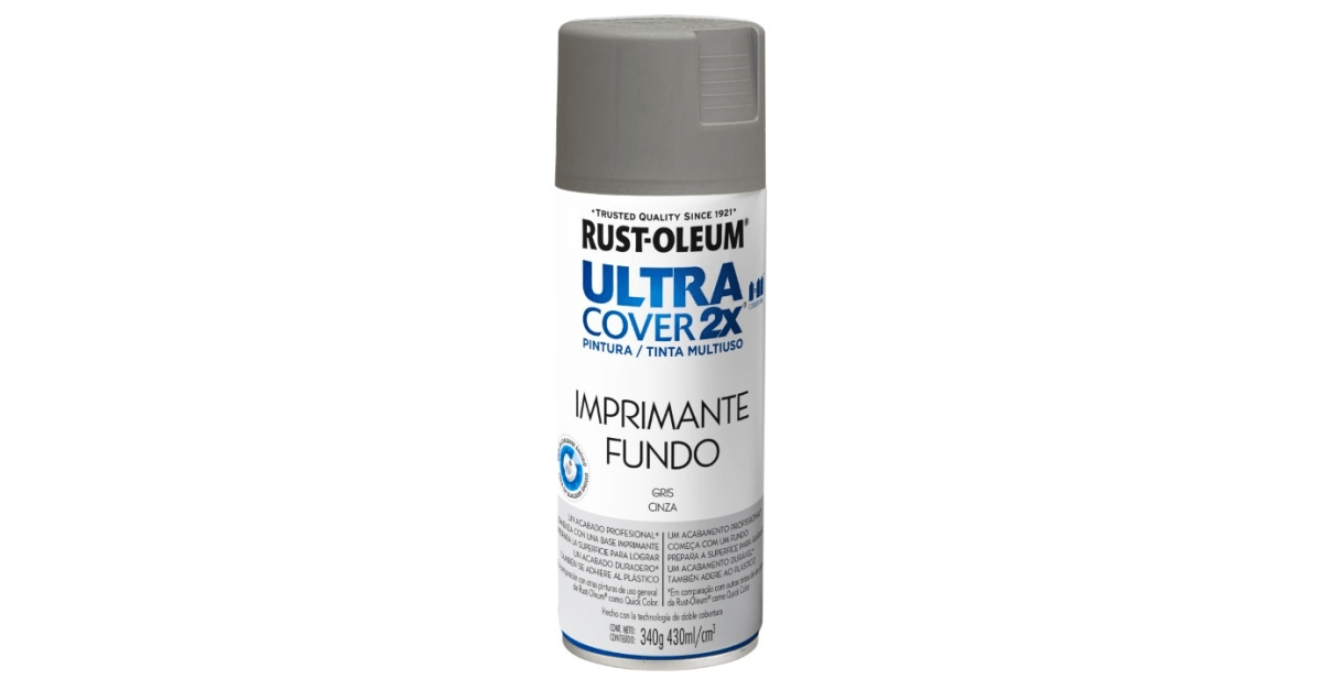 Rust-Oleum Spray Uc2X Imprimante Gris Mate 340Gr 262159