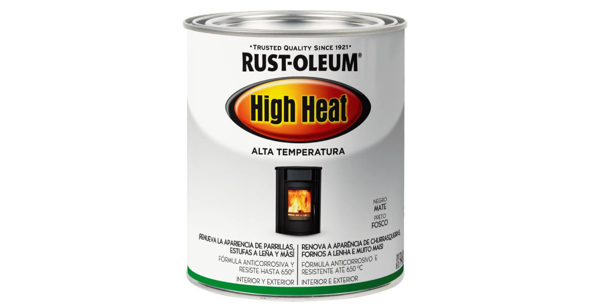 Rust-Oleum Alta Temperatura Negro Mate 322633