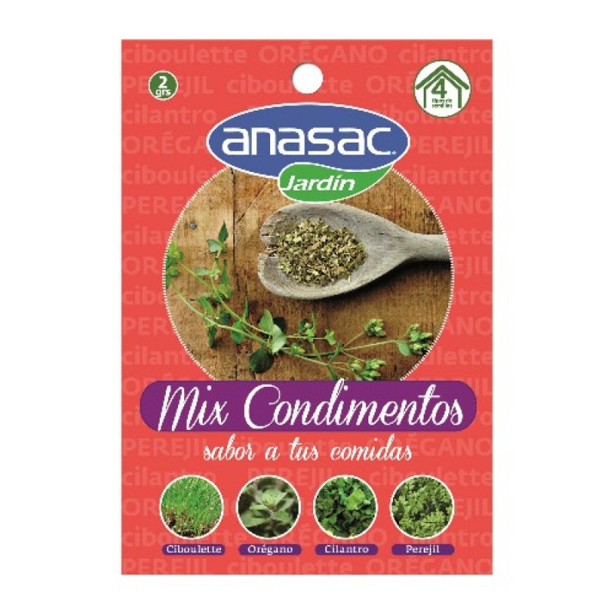 Anasac Semilla Mix Condimentos 2Gr 1503788