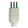 Harden  Enchufe Macho Volante Artic. 2P+T 10A  Blanco Te903Wh