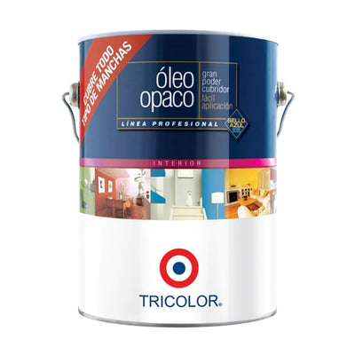 Tricolor Oleo Opaco Profesional Blanco 1Gl