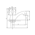 Stretto Llave Lavatorio Metal 20Ms0103400