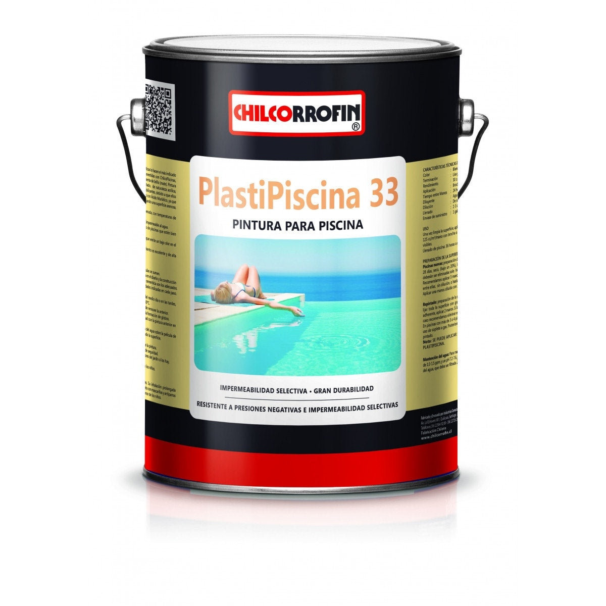 Chilcorrofin Plastipiscinaina 33 Azul Piscina Gl