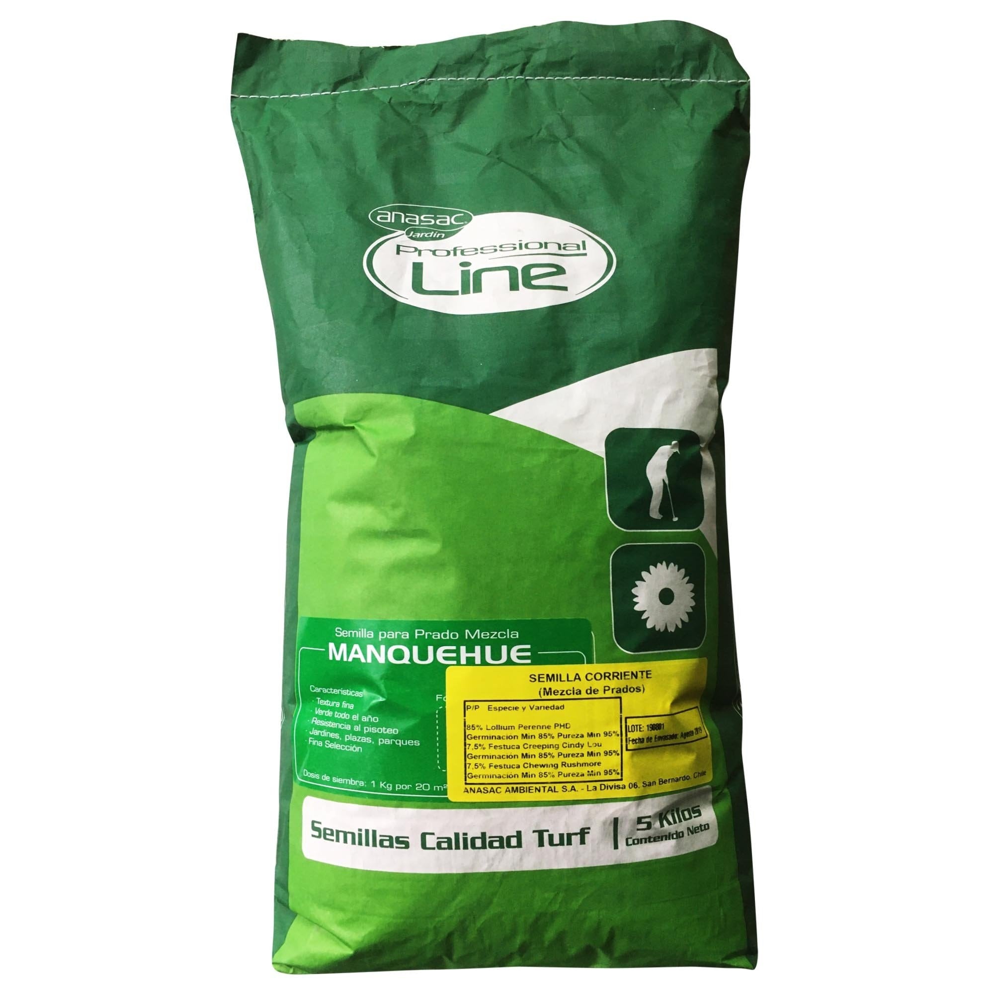 Anasac Semilla Pasto Manquehue X 5 Kg  1500780