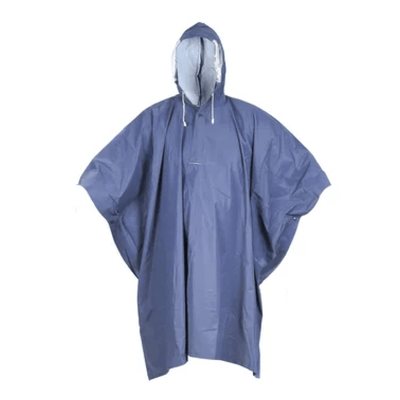 Manta Agua Pvc  Azul (Poncho C/Gorro)