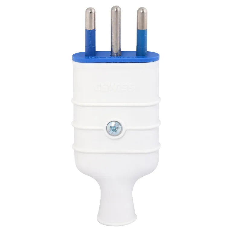 Harden Enchufe Macho Volante 2P 10A Blanco Te902Wh