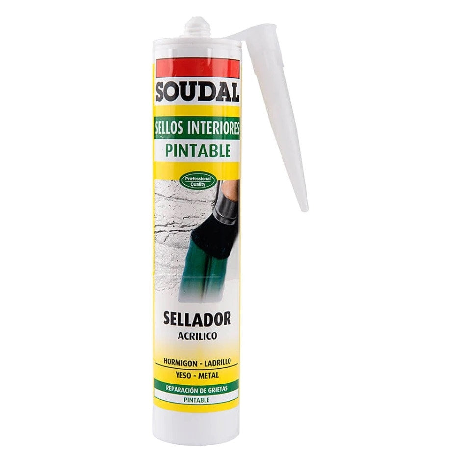 Silicona Acrilica Blanca Soudal 138094***