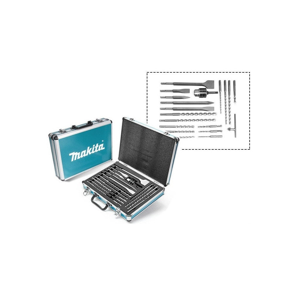 Makita Set 18P (2Puntos,3Cinceles,12 Broca) D-71196
