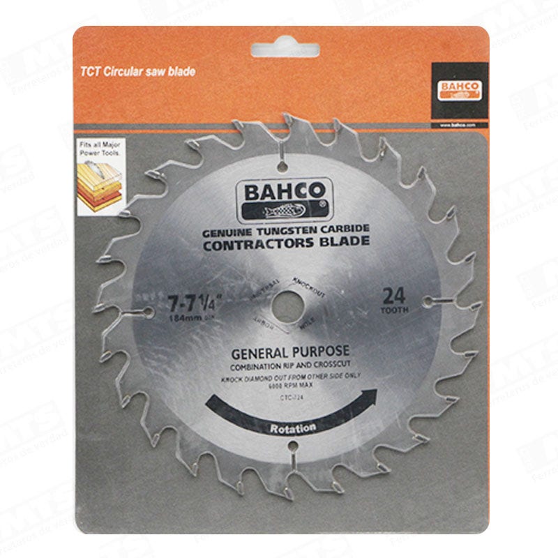 Bahco Hoja Sierra Circ 7 1/4  24D Ctc Ctc-724
