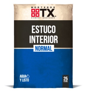 TRANSEX ESTUCO INTERIOR NORMAL 25 KGS