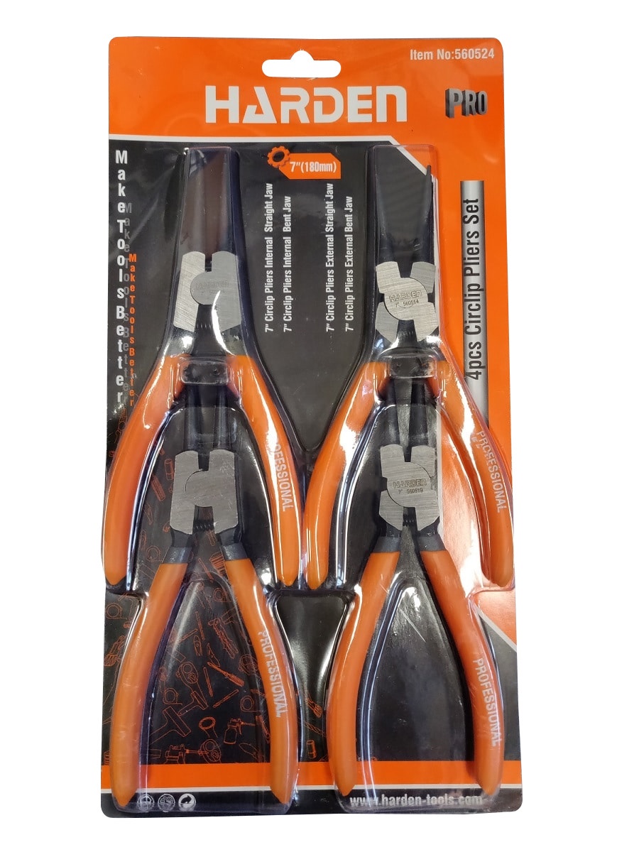 Harden Set 4 Alicates Saca Seguros