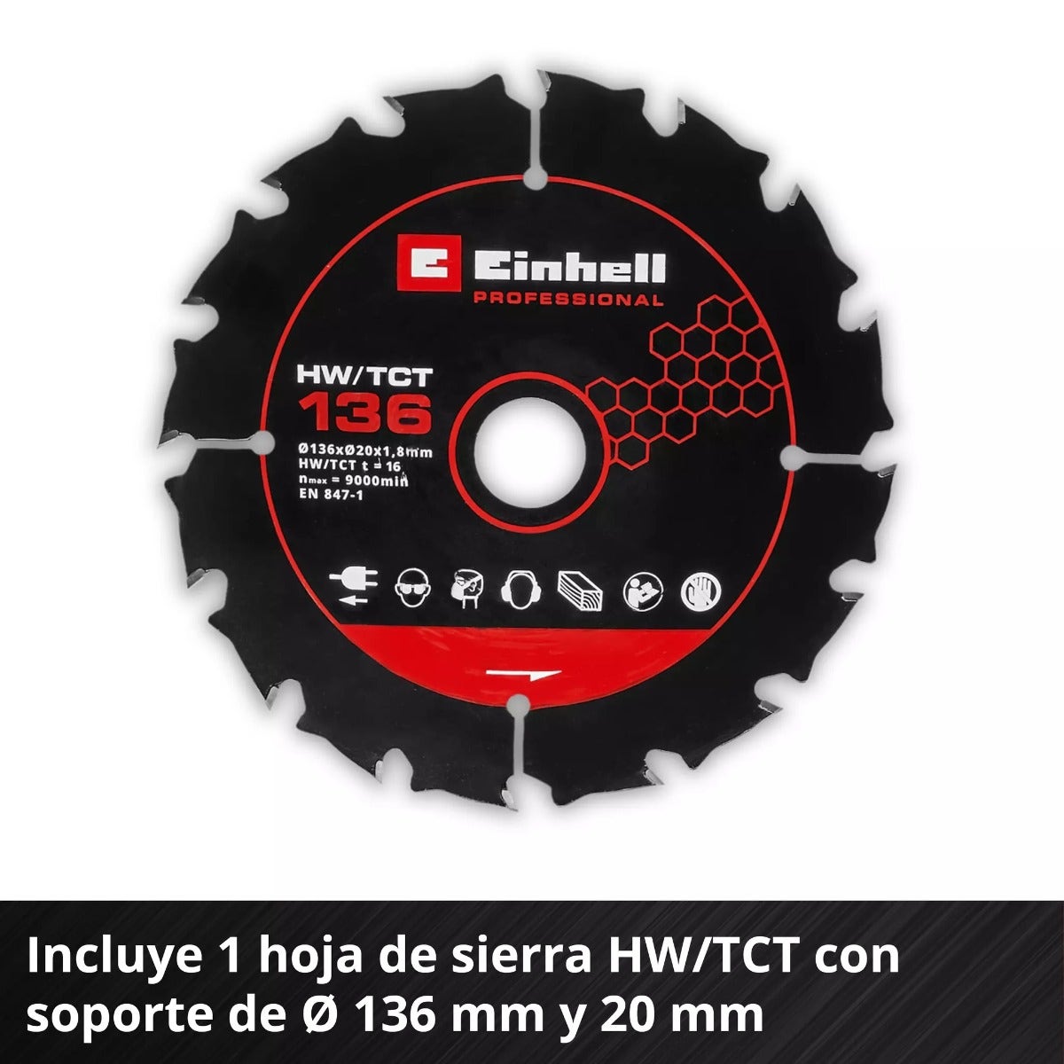Einhell Sierra Circular Inalambrica - Tp-cs 18/136-c Li Bl - Solo   - 4331240