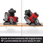 Einhell Sierra Circular Inalambrica - Tp-cs 18/136-c Li Bl - Solo   - 4331240*