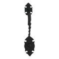 Tirador Puerta Rustico Negro Largo 109532