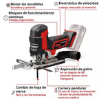 Einhell Sierra Caladora Inalambrica Tp-jst 18/135 Li Bl 4321265