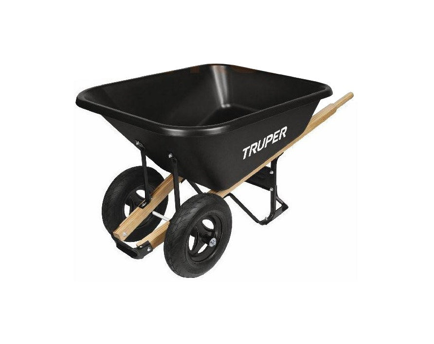 Carretilla 175L 2 Ruedas Bandeja Plastica