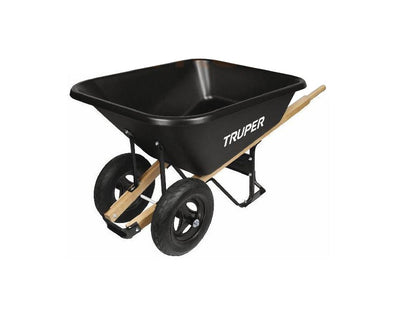 Carretilla 175L 2 Ruedas Bandeja Plastica