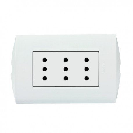 bTicino ENCHUFE EMB TRIPL 10A MODUS BCO