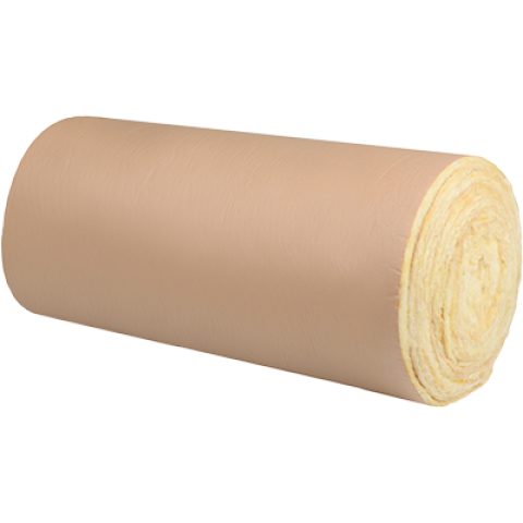 Lana Vidrio 1 Cara Papel Rollo 14,4m2 1.20x12mt