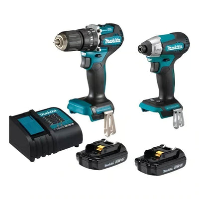 Makita Kit Taladro Percutor Inalambico + Atornillador De Impacto Dlx2414