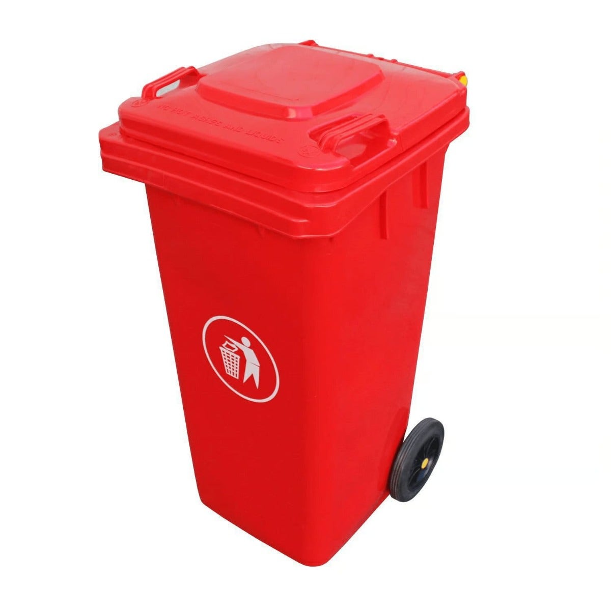 Basurero Con Rueda 240 Lts Rojo