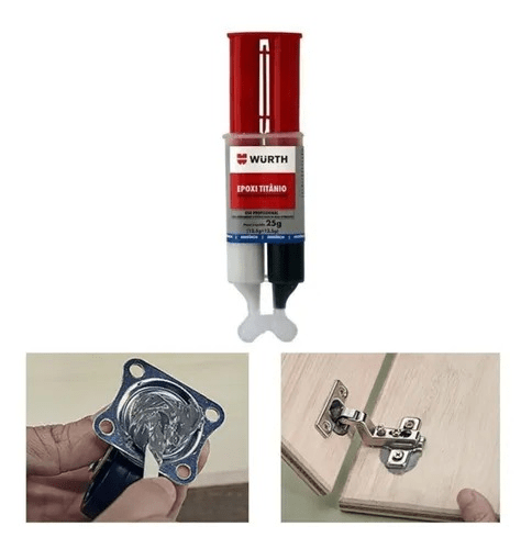 Wurth Adhesivo Epoxi Titanio 25Gr