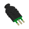 Harden  Enchufe Macho Volante Artic. 2P+T 10A Negro Te903Bk