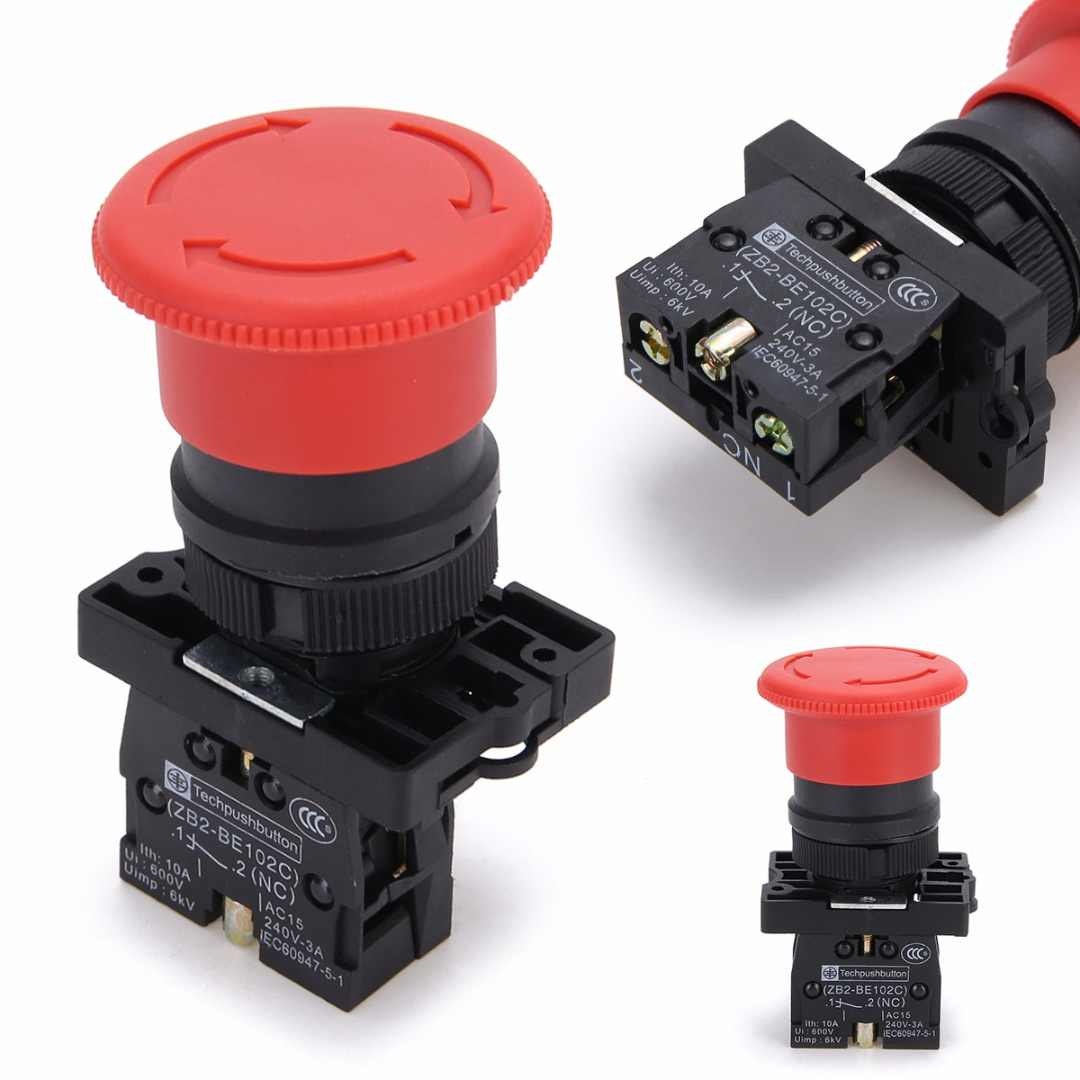 Harden  Boton Parada De Emergencia 600V 10A Sw180375