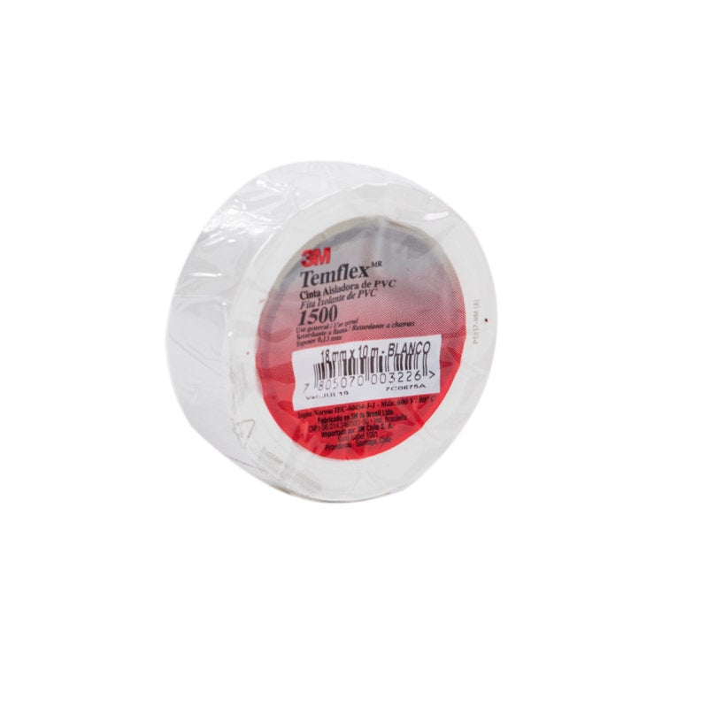 3M Huincha Aisladora 18 X 10M  1500 Blanca